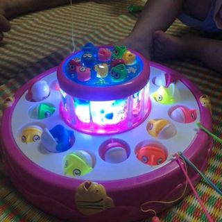 Bộ câu cá điện 2 tầng cho bé yêu