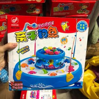 Bộ câu cá điện 2 tầng cho bé yêu