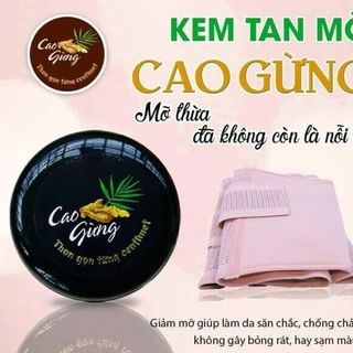 Cao gừng tan mỡ bụng