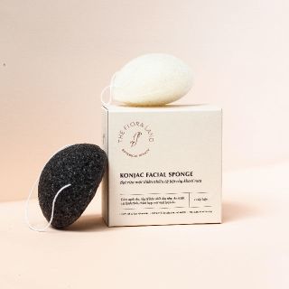 Bọt biển rửa mặt Konjac Facial Sponge - The Flora Land