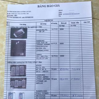 kính cường lực ĐT