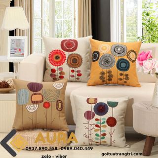 VỎ GỐI TỰA LƯNG AURA MẪU 6 45X45CM