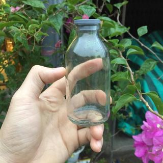 CHAI LỌ THỦY TINH CẤY MÔ 100ML NẮP CAO SU