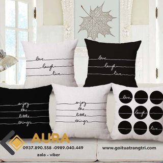 VỎ GỐI TỰA LƯNG AURA MẪU 8 45X45CM