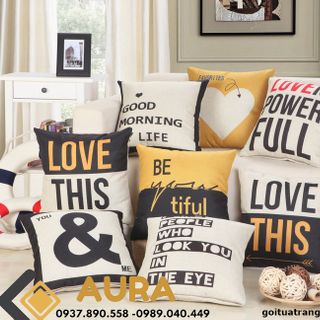 Ỏ GỐI TỰA LƯNG AURA MẪU 9 45X45CM