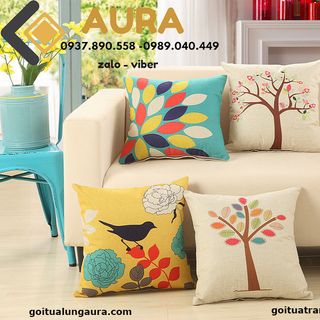 Ỏ GỐI TỰA LƯNG AURA MẪU 9 45X45CM