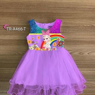 Đầm bé gái đuôi cá Elsa