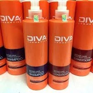 Cặp dầu gội xả Diva phục hồi và giữ màu cho tóc nhuộm
