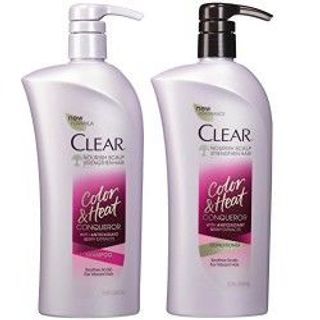 Bộ Dầu Gội Và Xả Dành Cho Tóc Nhuộm Clear Color Heat Conqueror 647ml - Mỹ