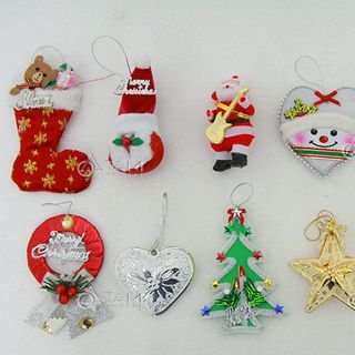 Combo 10 món phụ kiện trang trí Noel handmade XMAS-09 giá sỉ