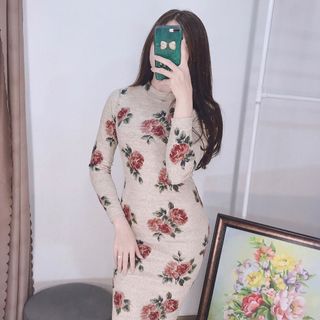 đầm body hoa