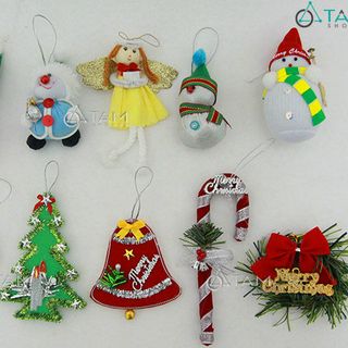 Combo 10 món phụ kiện trang trí Noel handmade XMAS-08 giá sỉ
