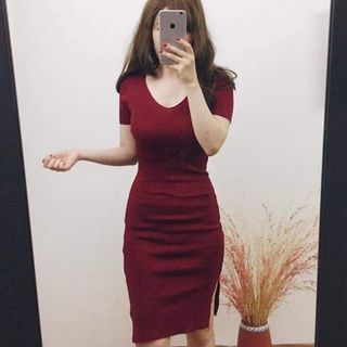 Váy body len tăm