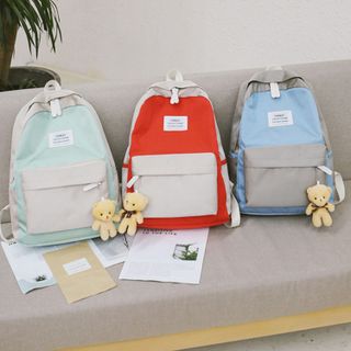 balo thời trang nữ kèm móc khoá đáng yêu