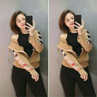 khoác da cá nữ