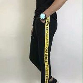 Quần thể thao joger viền OFF WHITE
