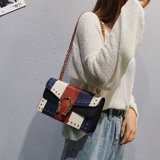 Túi xách đầu rồng phối màu