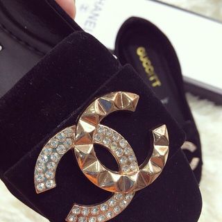 giày búp bê đính đá c