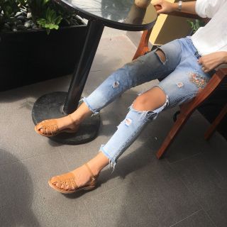 Sandal da bò thật đan rọ Tigish
