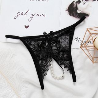 Quần lót nữ sexy xẻ đáy cườm AQ042