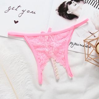 Quần lót nữ sexy xẻ đáy cườm AQ042