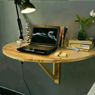 Bàn gấp treo tường OVAL
