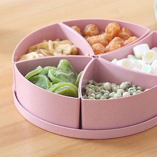 Hộp Mứt Lúa Mạch Tròn 5 ngăn
