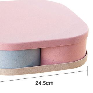 Hộp Mứt Lúa Mạch Vuông 4 Ngăn