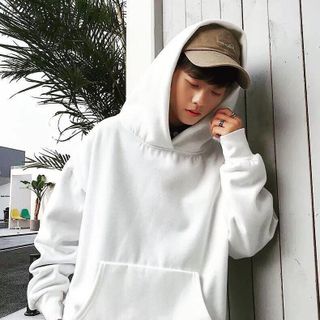 ÁO KHOÁC HOODIE UNISEX - TRẮNG