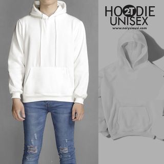 ÁO KHOÁC HOODIE UNISEX - TRẮNG