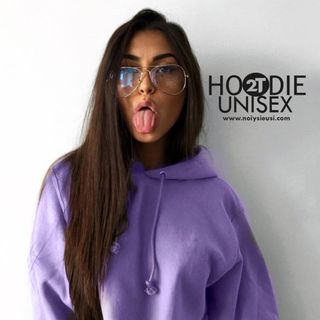 ÁO KHOÁC HOODIE UNISEX - 20 GAM MÀU - TÍM NHẠT