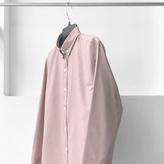 Nhiều màu Sơ mi trơn tay dài đóng hộp 100 cotton
