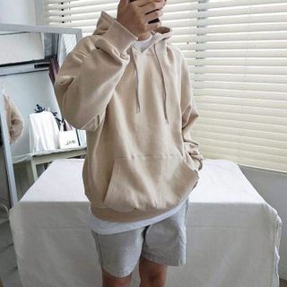 ÁO KHOÁC HOODIE UNISEX - KEM SỮA