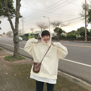 ÁO KHOÁC HOODIE UNISEX - KEM SỮA