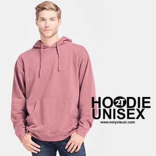 ÁO KHOÁC HOODIE UNISEX - HỒNG RUỐC