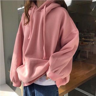 ÁO KHOÁC HOODIE UNISEX - HỒNG RUỐC