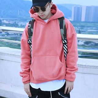 ÁO KHOÁC HOODIE UNISEX - HỒNG RUỐC