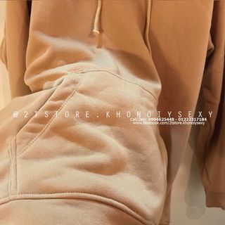 ÁO KHOÁC HOODIE UNISEX - KEM TAN