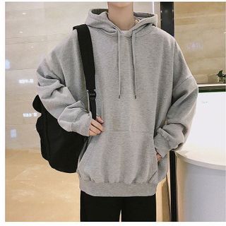 ÁO KHOÁC HOODIE UNISEX - XÁM BẠC