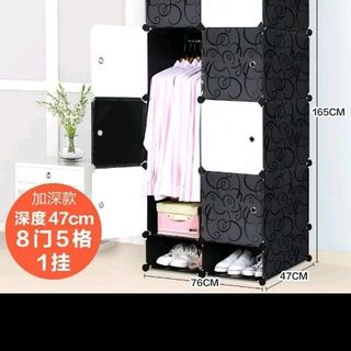 tủ ghép 8 ô lớn và 2 ô giày