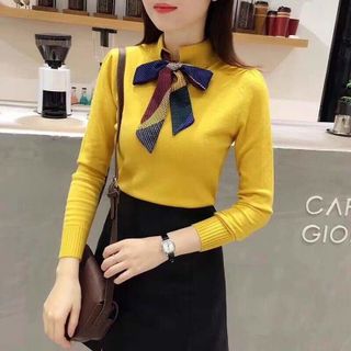 ÁO LEN CỔ BUỘC LƠ