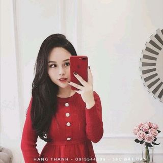 Đầm len gân