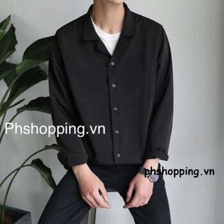 SƠ MI CỔ VEST-TD06 ĐEN