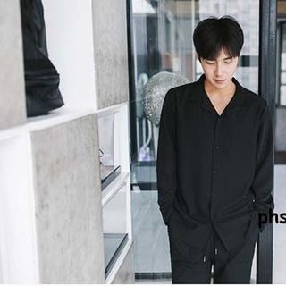 SƠ MI CỔ VEST-TD06 ĐEN