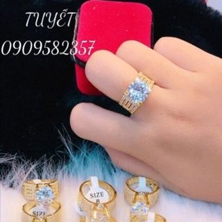 NHẪN NỮ HẠT TRẮNG XI MẠ giá sỉ