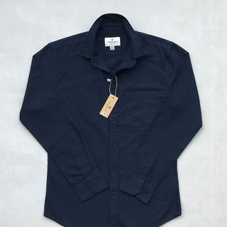 Nhiều màu Sơ mi tay dài vải oxford thêu logo