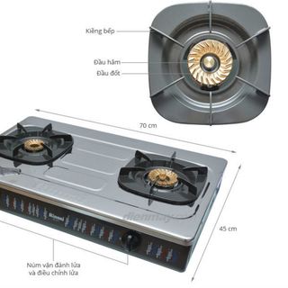 Bếp ga đôi Rinnai RV-367S Đen