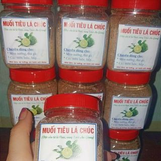 Muối tiêu lá chúc lá chanh thái