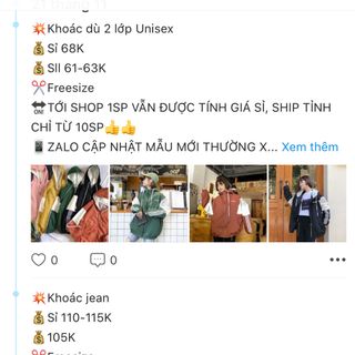 chuyên sỉ Áo thun sét khoát dù khoát jena khoát kaki jean nam nữ sơ mi nón đầm váy các loại
