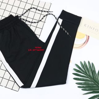 Quần legging viền sọc đơn
